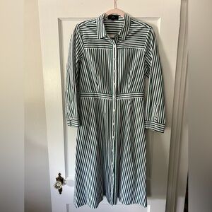 J. Crew Striped Shirt Dress